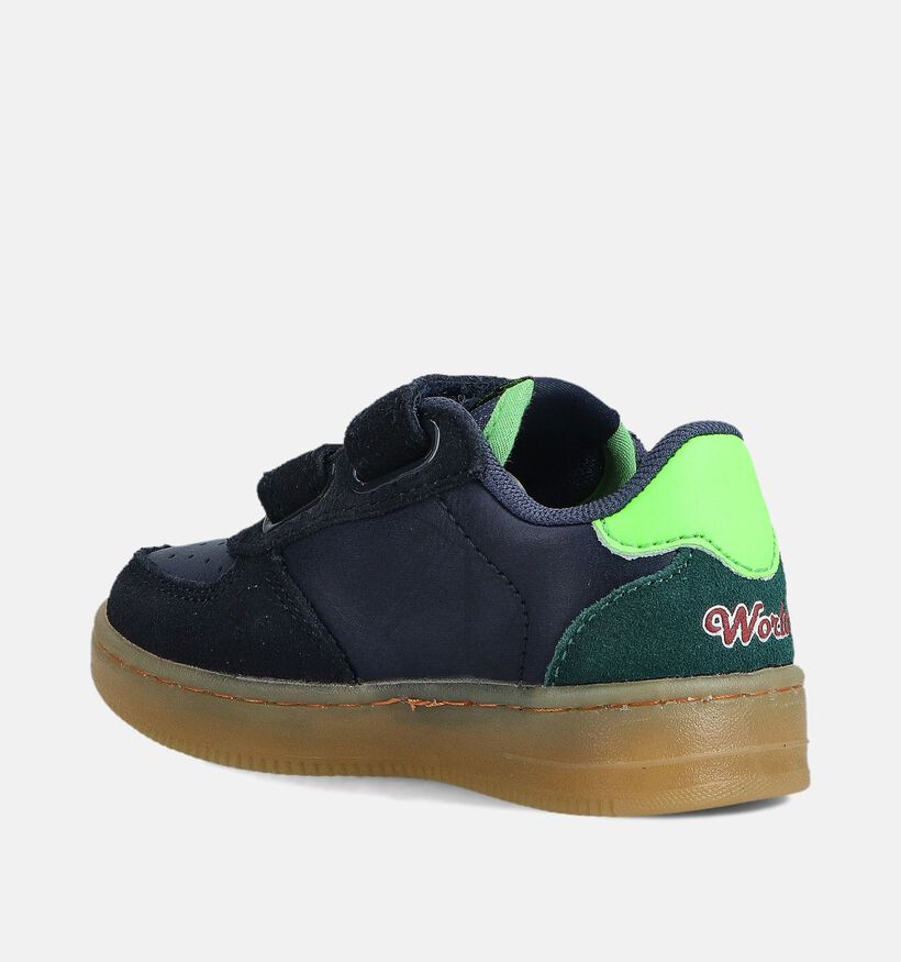 Victoria Tiempo Donkerblauwe Velcroschoenen voor jongens, meisjes (363413) - geschikt voor steunzolen
