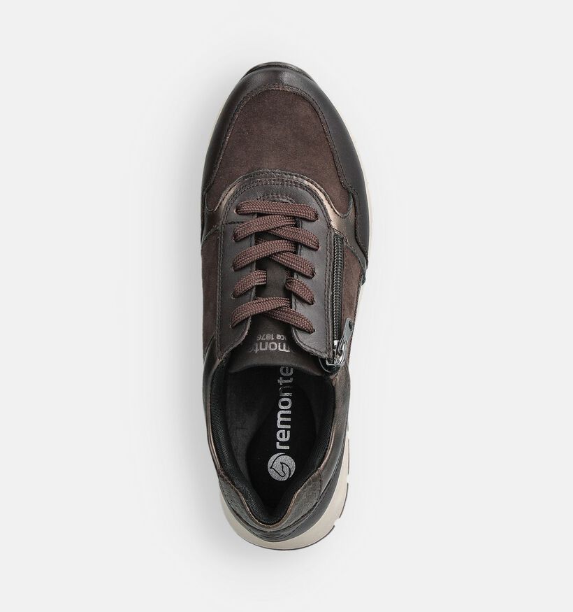 Remonte Bruine Veterschoenen voor dames (363569) - geschikt voor steunzolen