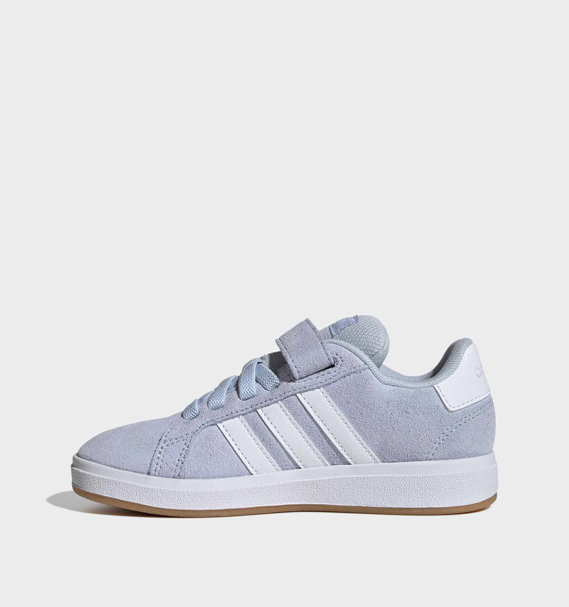 adidas Grand Court Lichtblauwe Sneakers voor meisjes (366766)