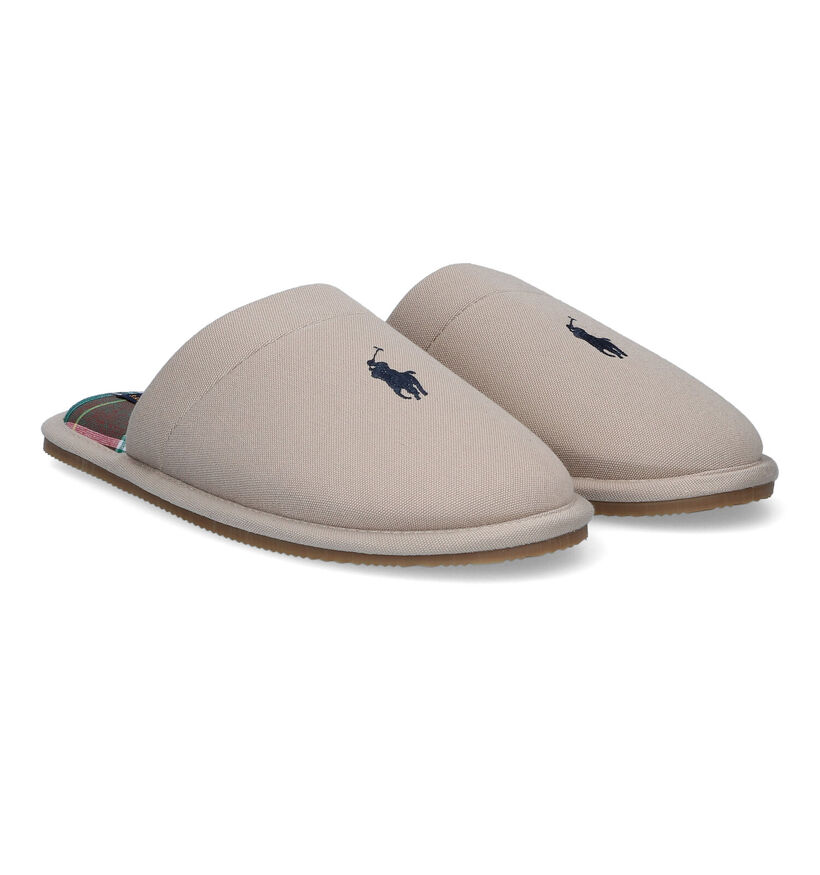 Polo Ralph Lauren Pantoufles ouvertes en Vert kaki pour hommes (303411)