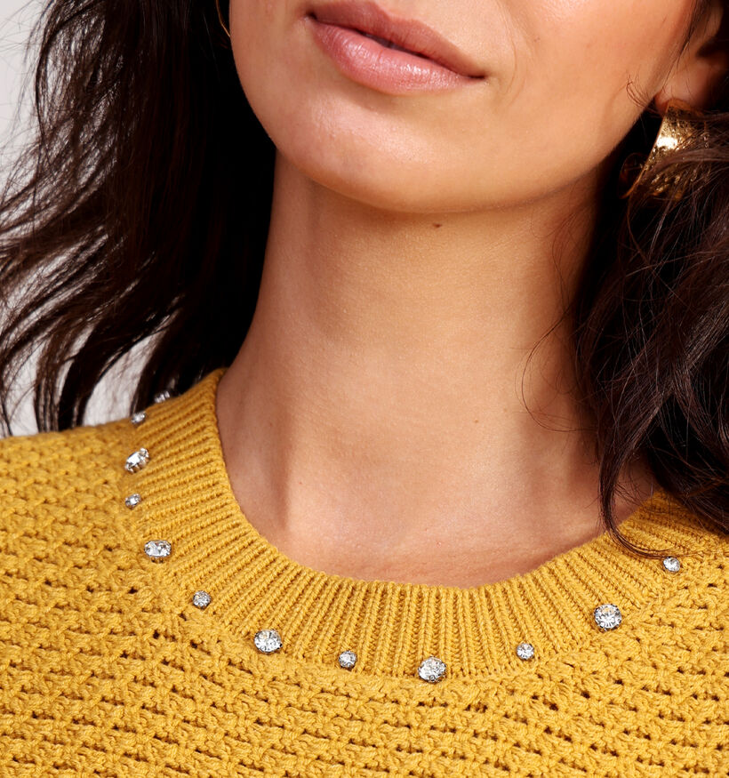 Mexx Fancy Spencer Pull en Jaune pour femmes (361064)