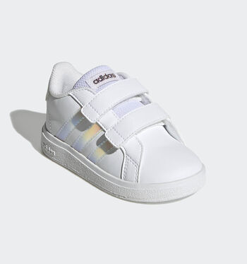 adidas Grand Court Low Baskets Cloud White / Iridescent / Cloud White/Cloud White / Pulse Mint / Beam Pink/Cloud White/Bliss Pink/Clear Pink