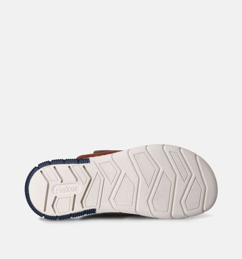 Rieker Nu-pieds casual en Camel pour hommes (354824)