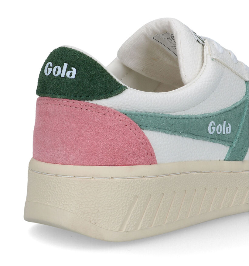 Gola Grandslam Trident Baskets en Blanc pour femmes (336374) - pour semelles orthopédiques