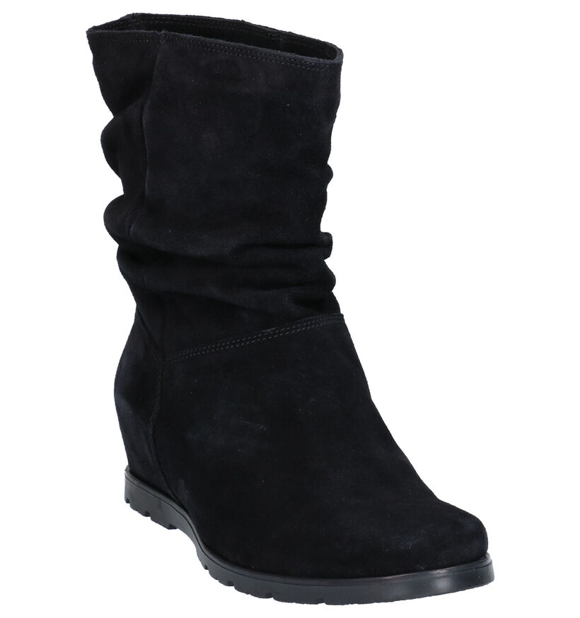 Agora Bottes courtes en Noir en daim (259831)