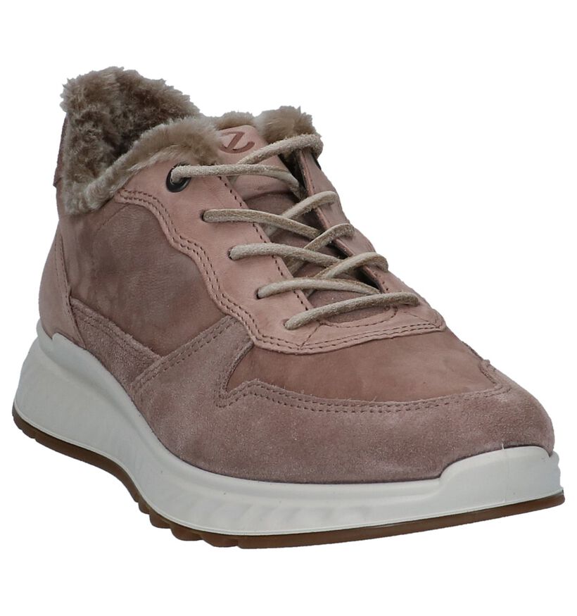 Donker Roze Veterschoenen ECCO St 1 in leer (235728)