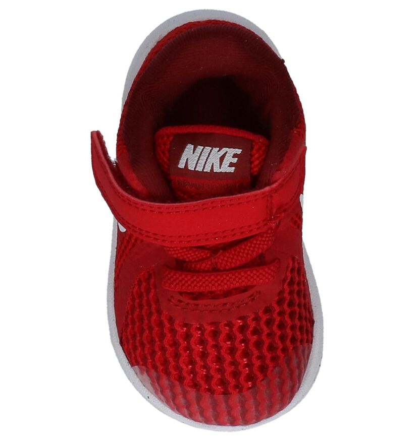 Nike Revolution Baskets basses en Rouge en textile (210011)