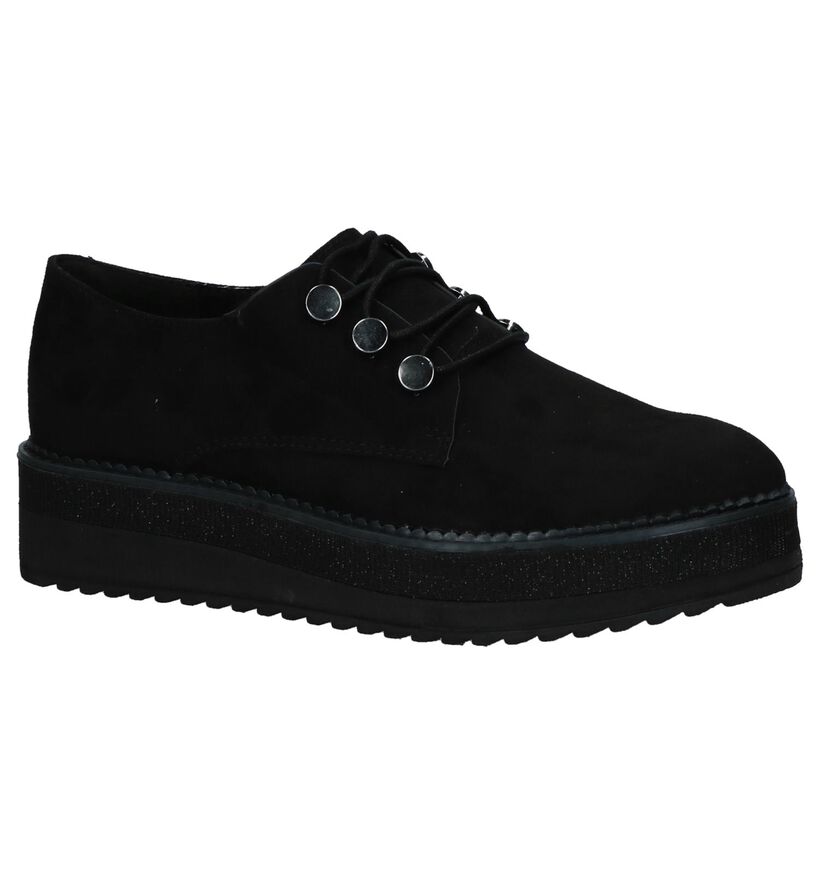 Youh! Chaussures à lacets en Noir en textile (230437)
