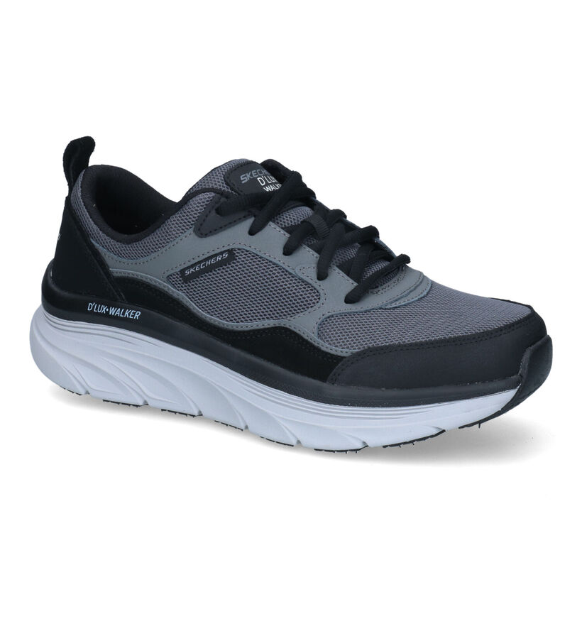 Skechers D'Lux Walker Relaxed Fit Baskets en Gris en synthétique (319158)