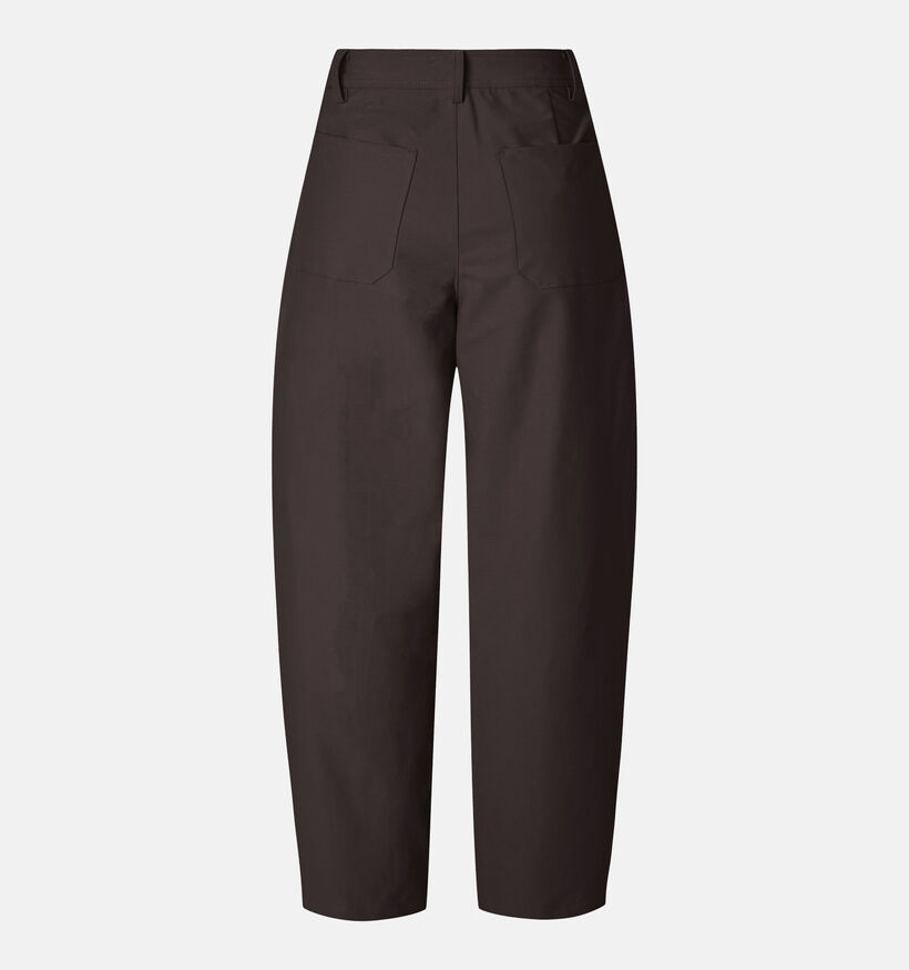 Pieces Rikke Donkerbruine Barrel Jeans voor dames (389786)