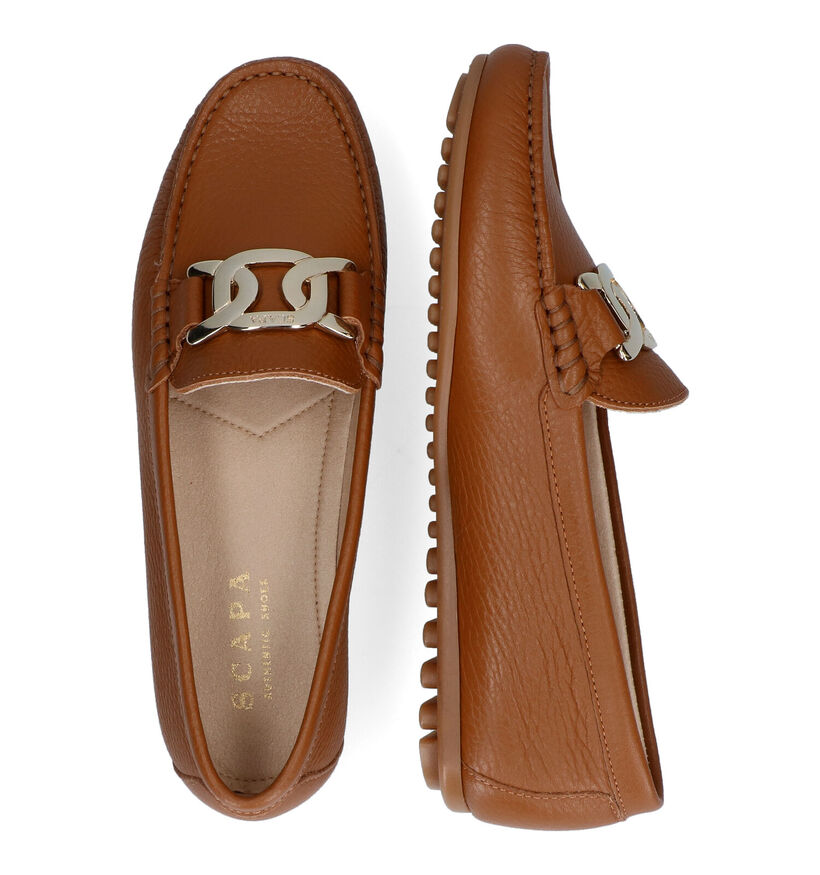 Scapa Cognac Mocassins in leer (307054)