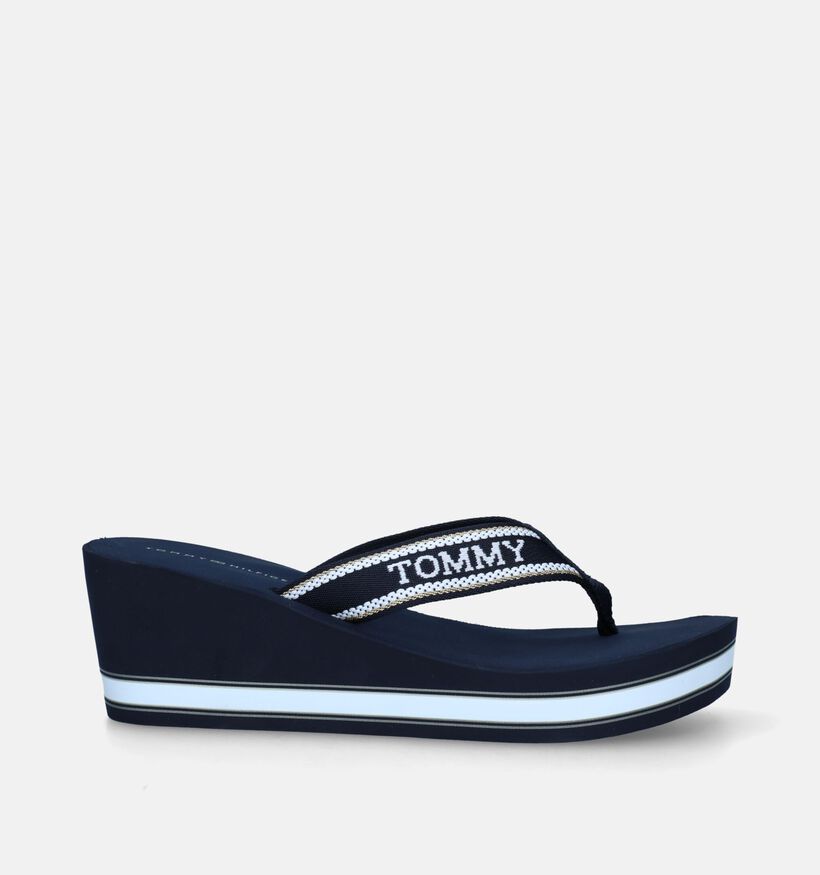 Tommy Hilfiger Wedge Beach Tongs en Bleu pour femmes (336398)