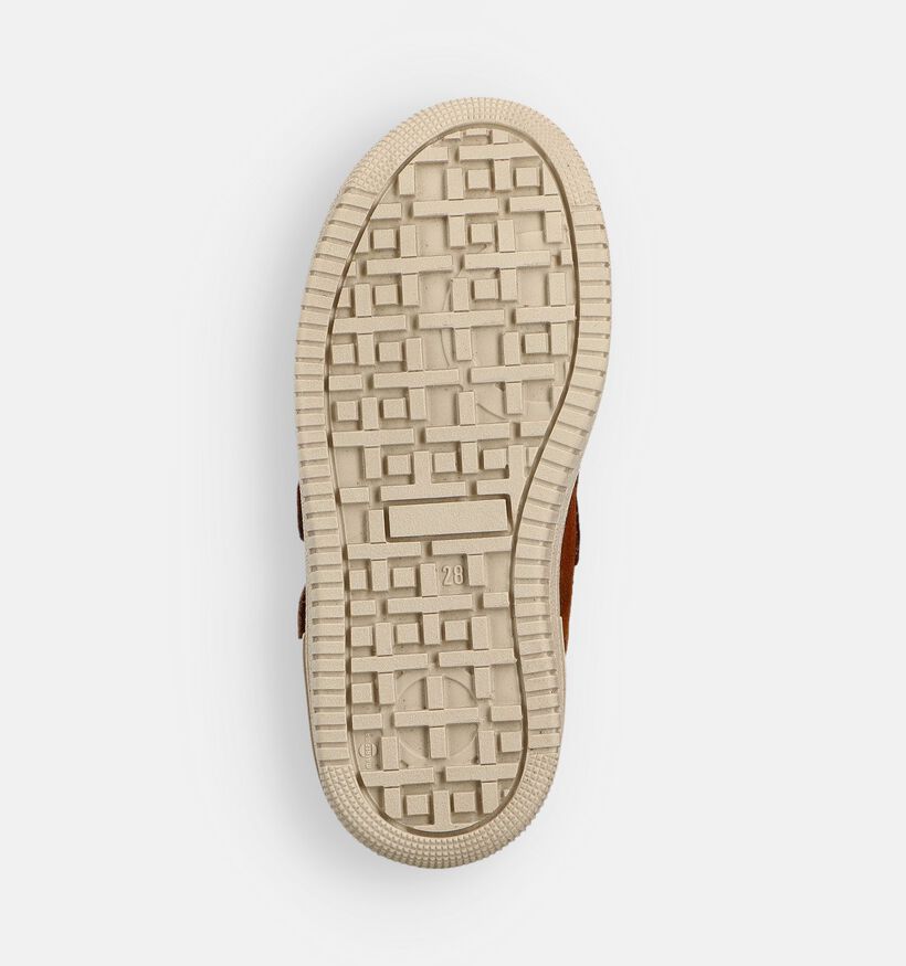 STONES and BONES Munch Chaussures hautes en Cognac pour garçons (362020) - pour semelles orthopédiques
