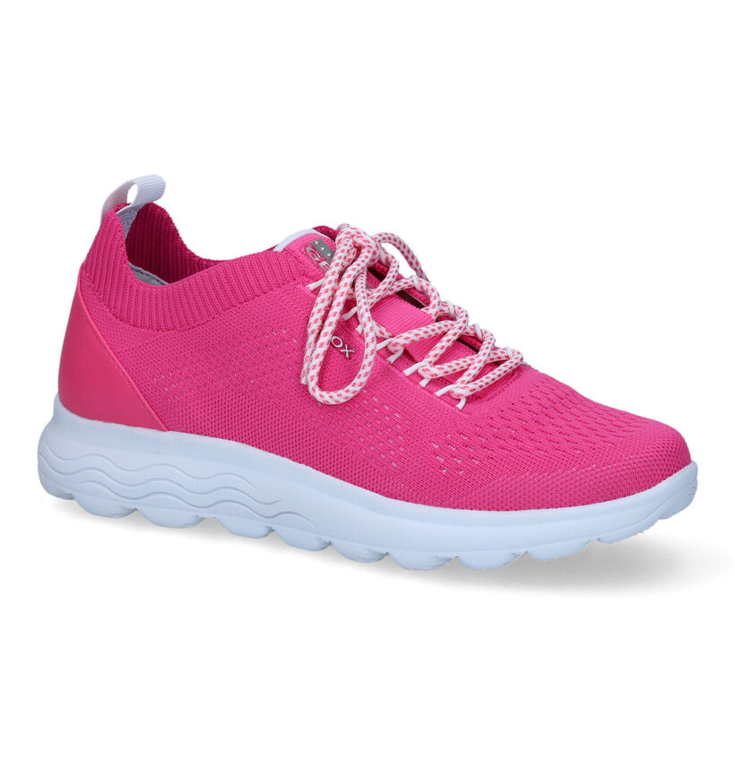 Geox Spherica Rode Sneakers voor dames (303645) - geschikt voor steunzolen