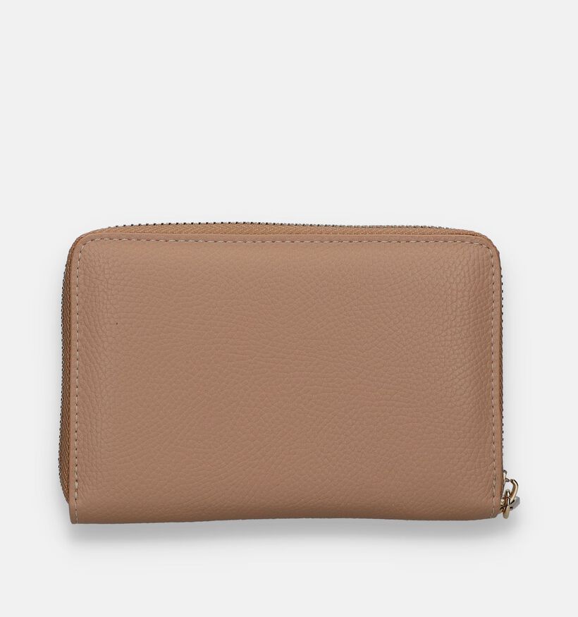 Laurent David Nos 001 Porte-monnaie zippé en Beige pour femmes (337362)