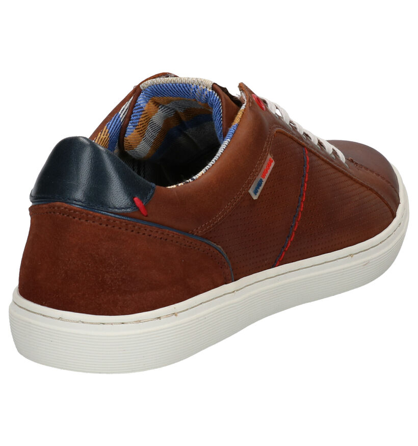 River Woods Blair Chaussures à Lacets en Cognac en cuir (271153)