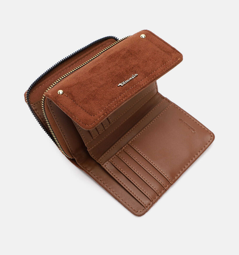 Tamaris Marina Suede Porte-monnaie zipp&eacute; en Cognac pour femmes (378802)