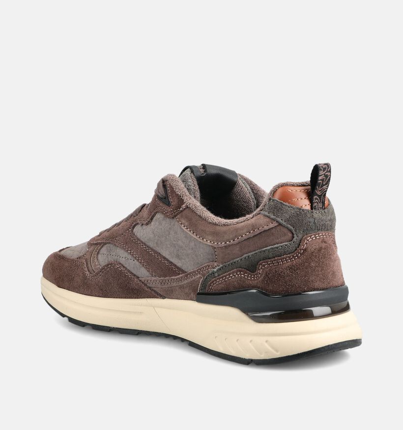 Bufflox Grimbergen Chaussures plates en Brun pour hommes (379779) - pour semelles orthop&eacute;diques