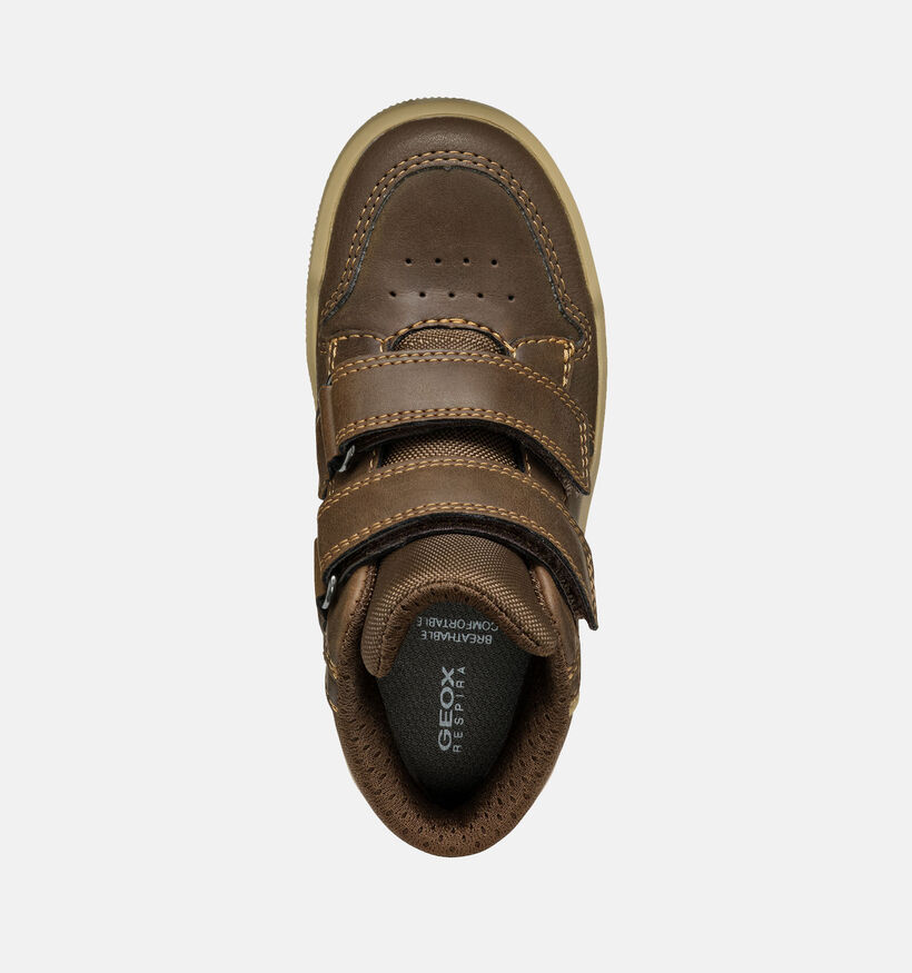 Geox Arzach Chaussures à velcro en Marron pour garçons (344559) - pour semelles orthopédiques