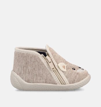 Milo & Mila High Pantoffels Beige/Grijs