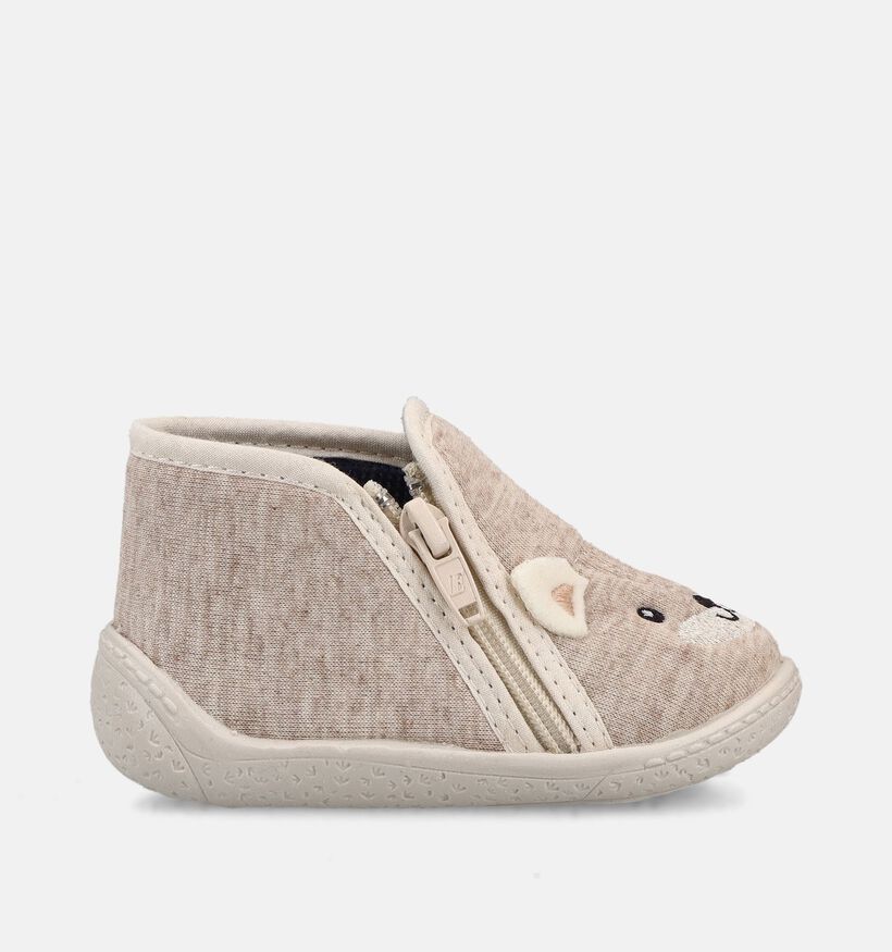 Milo & Mila Pantoufles pour b&eacute;b&eacute; en Beige pour filles (380977) - pour semelles orthop&eacute;diques