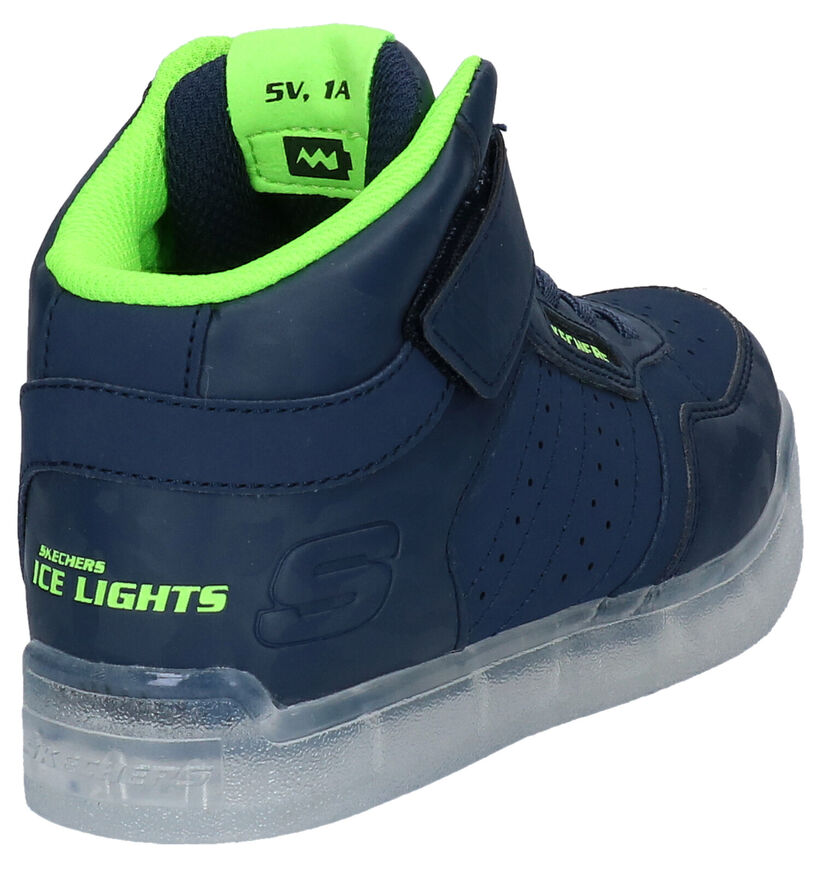 Skechers Ice Lights Ultra Zwarte Sneakers in kunstleer (294011)