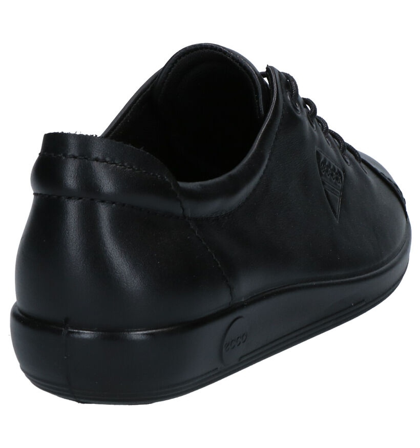 Ecco Soft 2.0 Chaussures à Lacets en Noir pour femmes (270019) - pour semelles orthopédiques