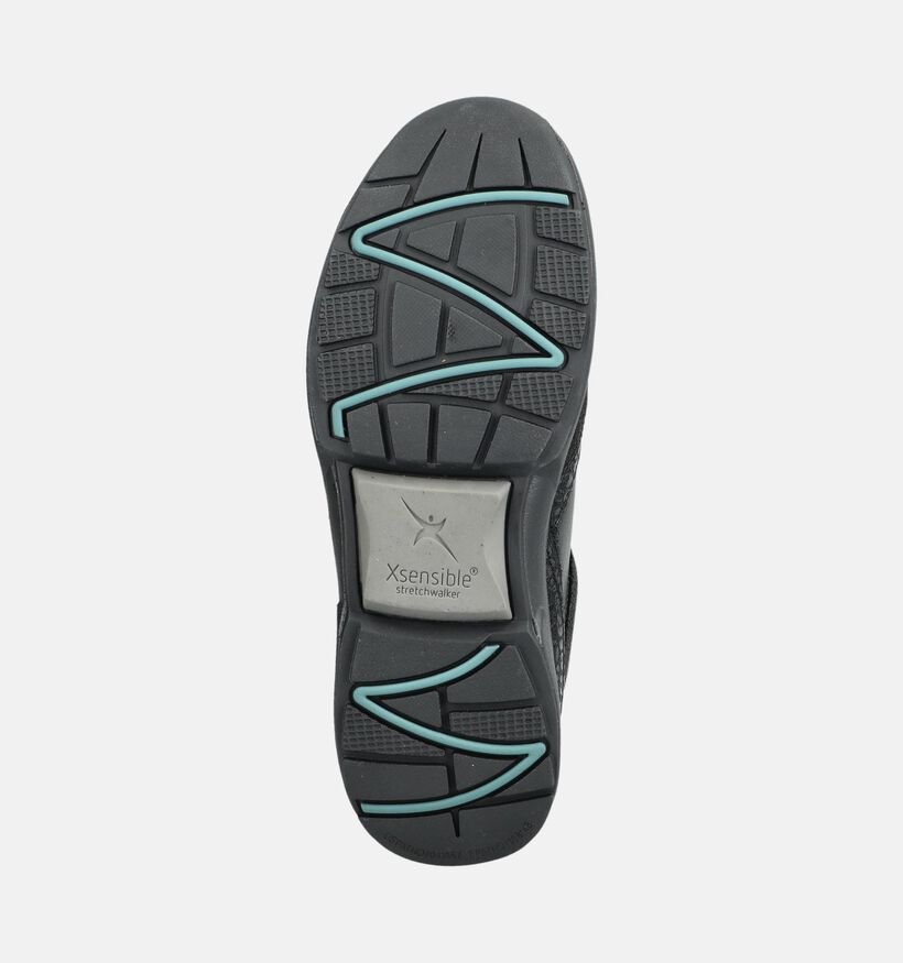 Xsensible Lima Zwarte Schoenen met Veter en Rits voor dames (378992) - geschikt voor steunzolen