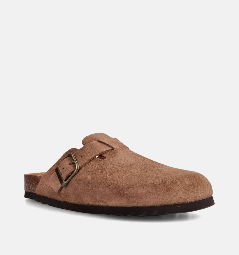 Scholl Nu-pieds en Marron pour hommes (381863)