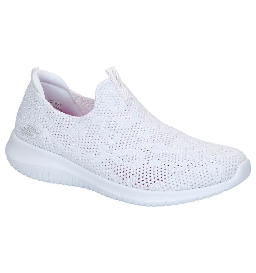 Skechers Ultra Flex Zwarte Sneakers in stof (291961)