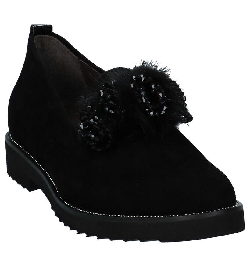 Softwaves Mocassins en Noir en daim (232667)