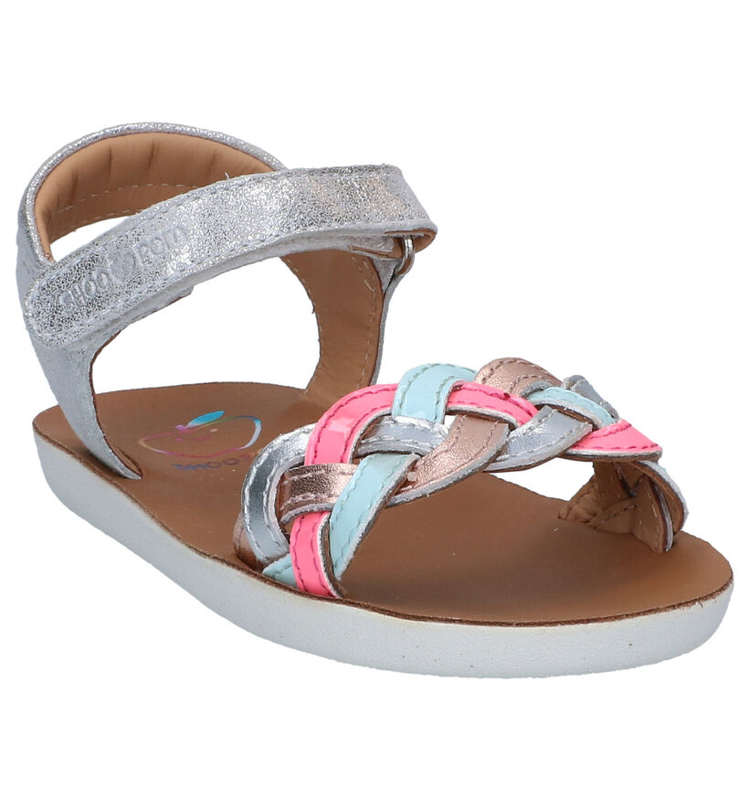 Shoo Pom Goa Wowo Zilveren Sandalen in leer (288597)