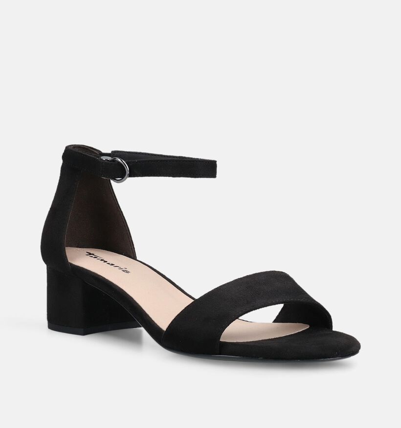 Tamaris Sandales &agrave; talons en Noir pour femmes (371671)