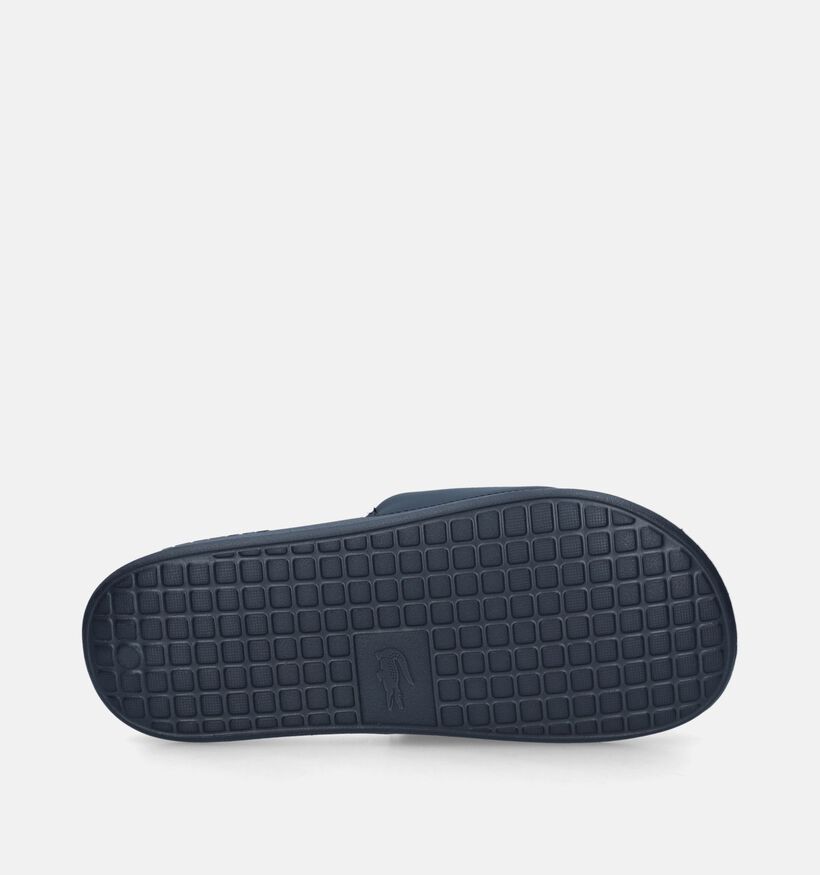 Lacoste Serve Slide Claquettes de picine en Bleu pour hommes (336483)