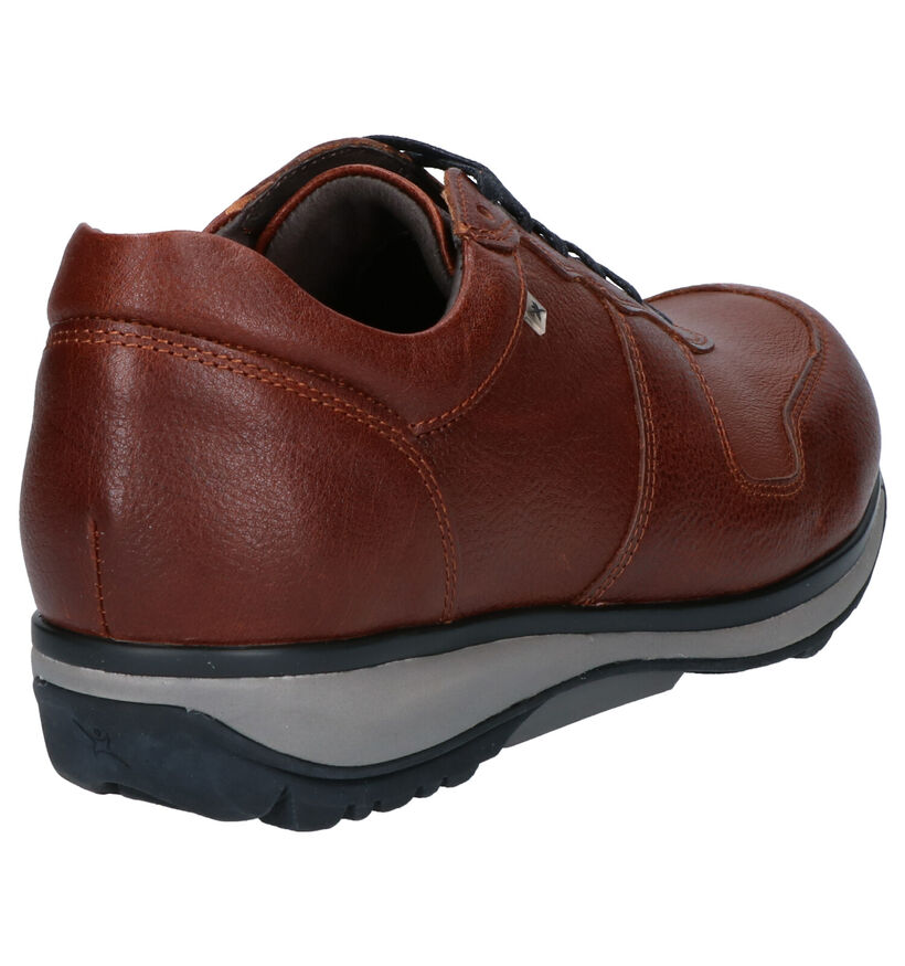 Xsensible Boston Bruine Veterschoenen in leer (259681)