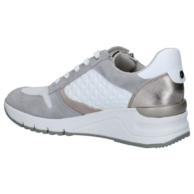 Tamaris Taupe Sneakers in daim (265683)