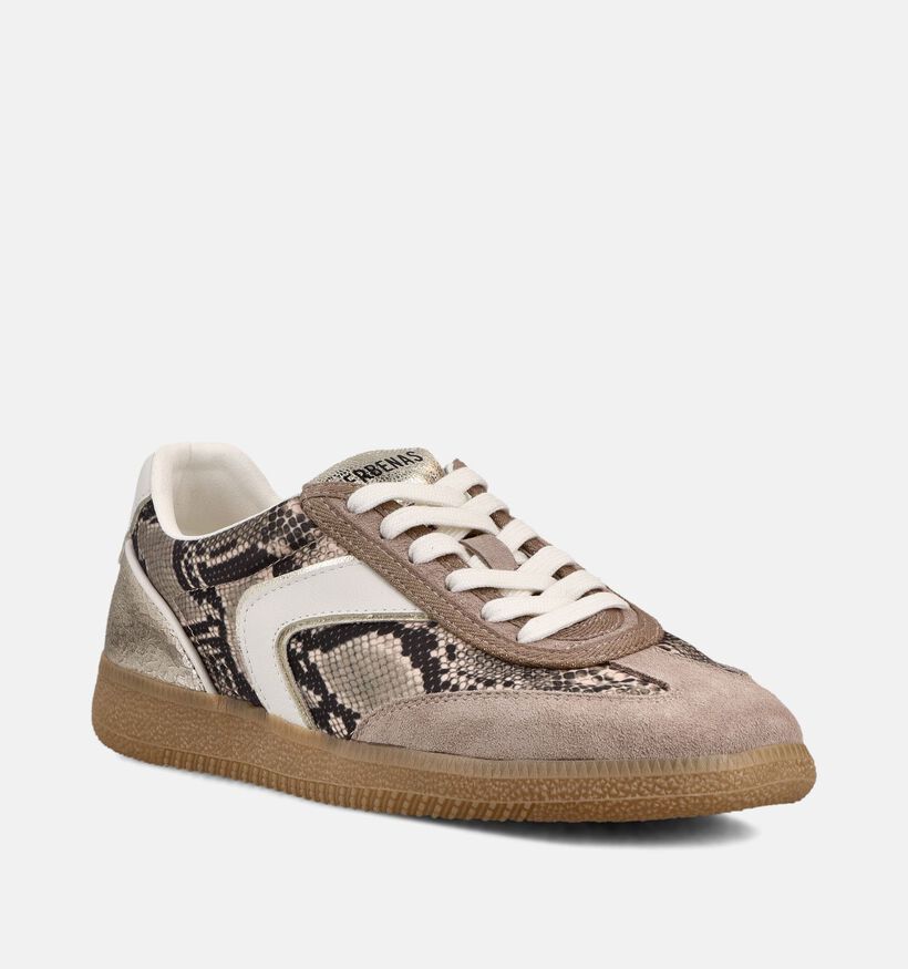 Verbenas Sound Senia Baskets casual en Taupe pour femmes (370174) - pour semelles orthop&eacute;diques