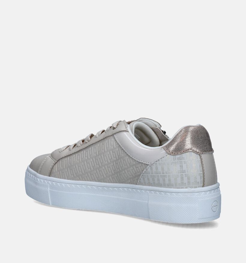 Tamaris Beige Sneakers voor dames (351517) - geschikt voor steunzolen