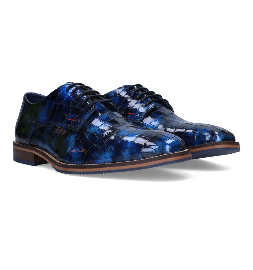 Bullboxer Chaussures classiques en Bleu pour hommes (331810) - pour semelles orthopédiques