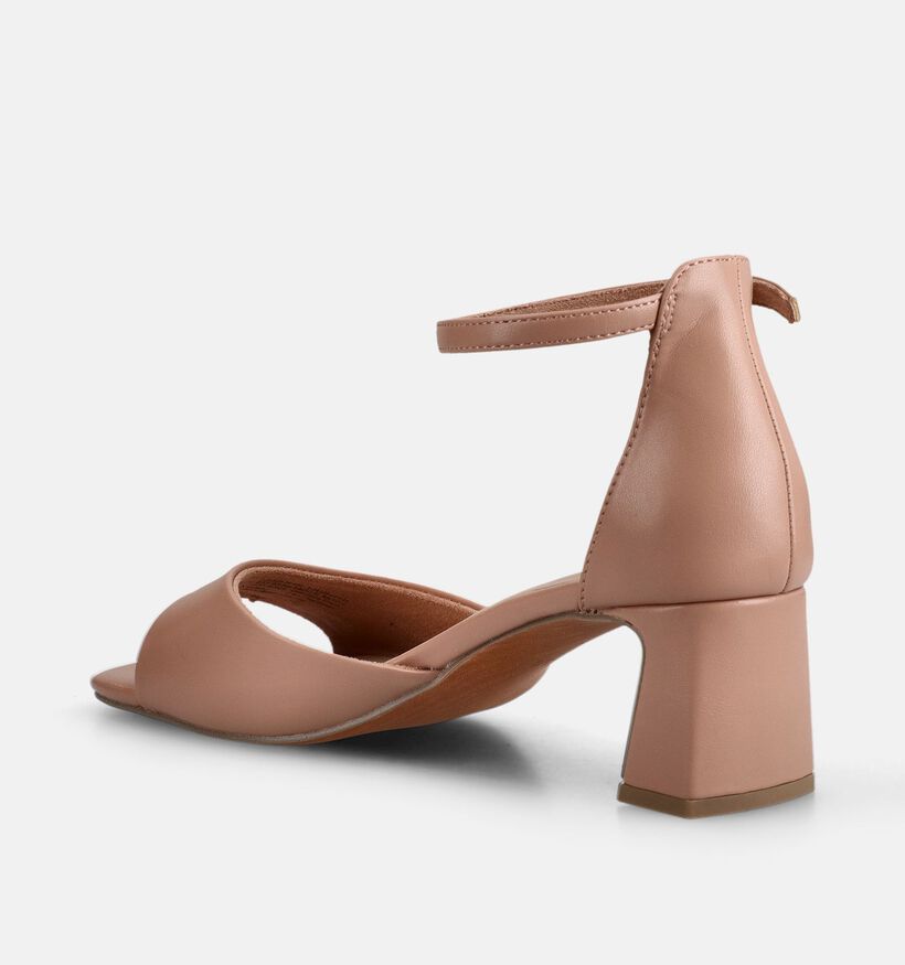 Marco Tozzi Sandales &agrave; talons en Rose pour femmes (371865)