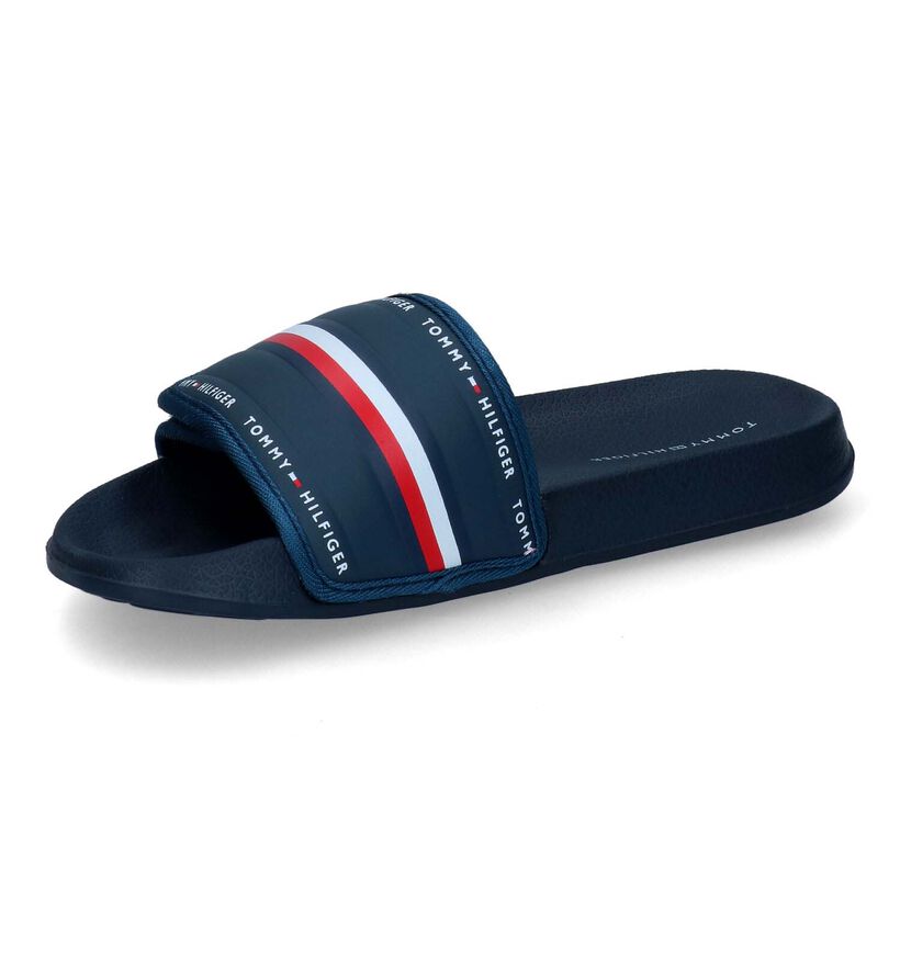 Tommy Hilfiger Claquettes en Bleu foncé pour garçons (303938)