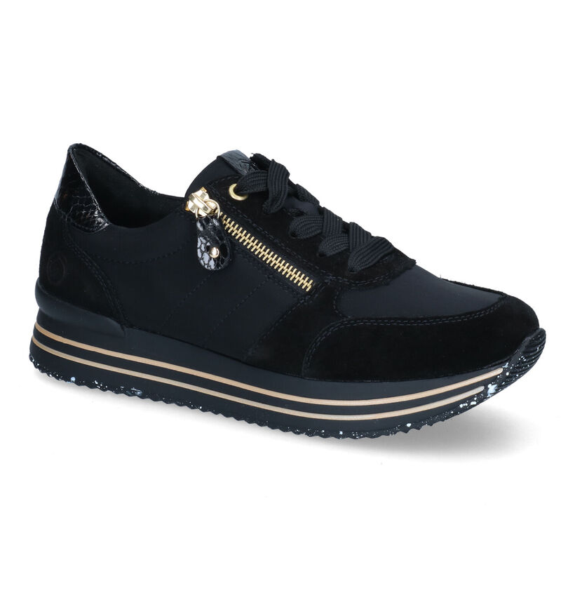 Remonte Zwarte sneakers in nubuck (312329)