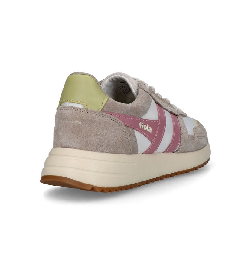 Gola Chicago Beige Sneakers voor dames (320487) - geschikt voor steunzolen