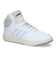 adidas Hoops 3.0 Mid Zwarte Sneakers in kunstleer (316561)