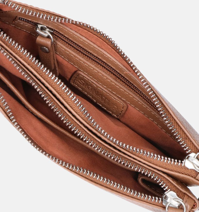 Signatur Sac porté croisé en Noir Signatur Sac porté croisé en Cognac pour femmes (349495)