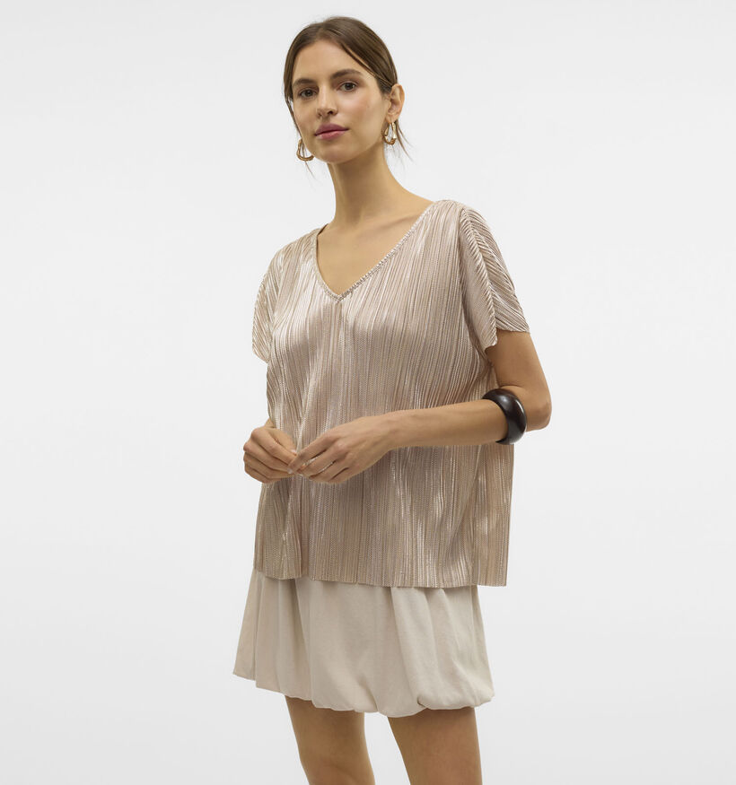 Vero Moda Duvi Zilveren T-shirt voor dames (358776)