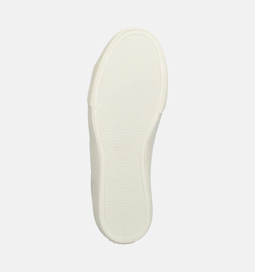 BOSS Aiden Tenn Chaussures plates en Blanc pour hommes (375718)