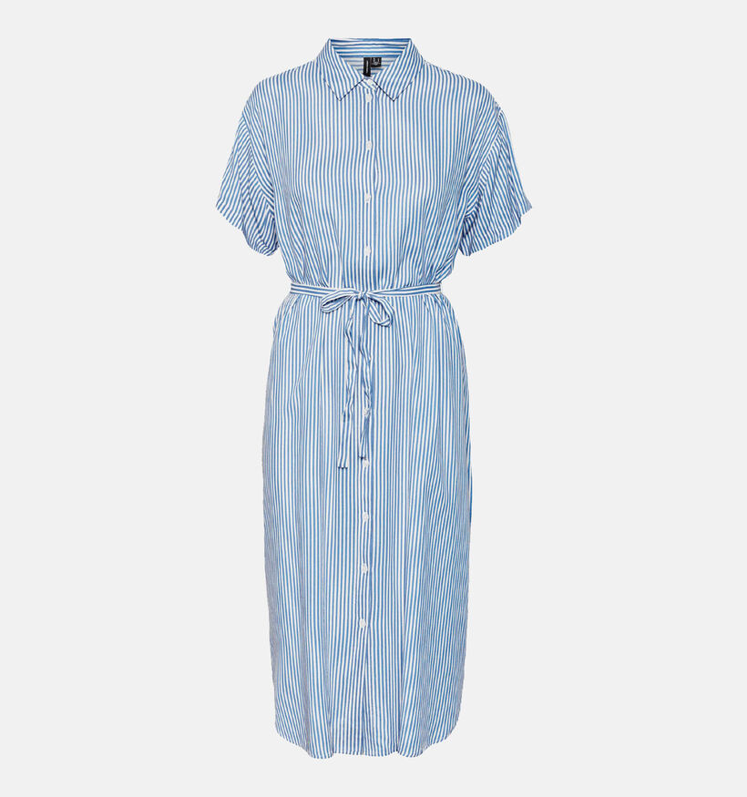 Vero Moda Bumpy Blauwe Hemdjurk voor dames (323872)