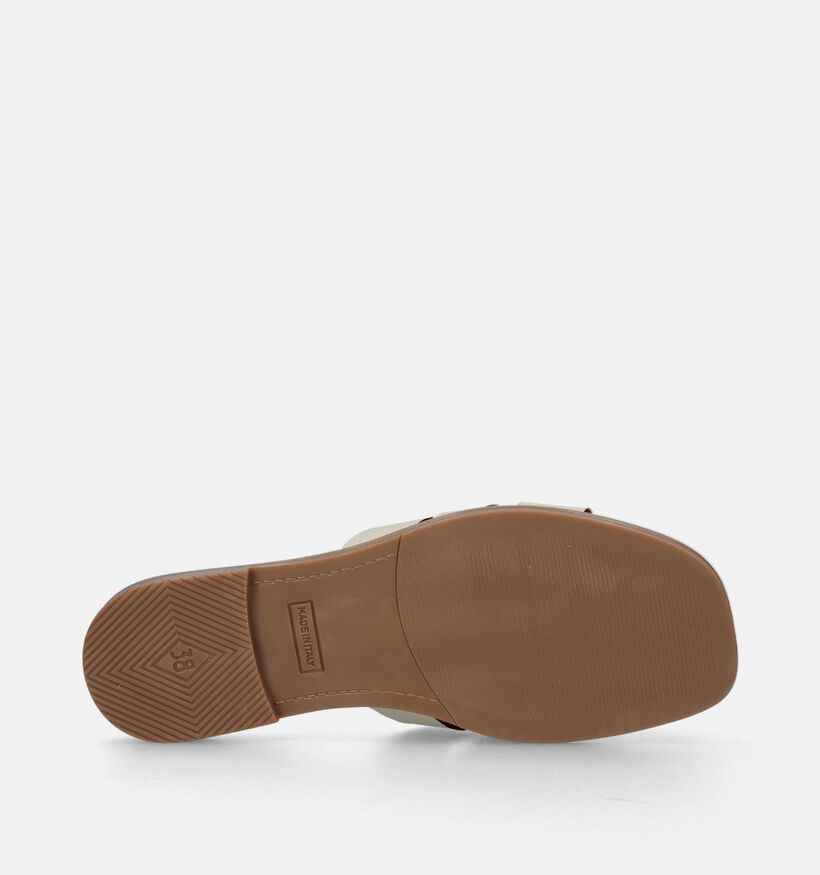 Scapa Nu-pieds plates en Écru pour femmes (338564)