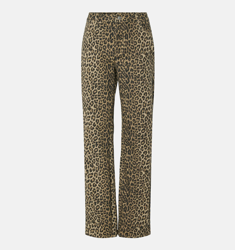 Pieces Salume Bruine Straight leg jeans voor dames (352469)